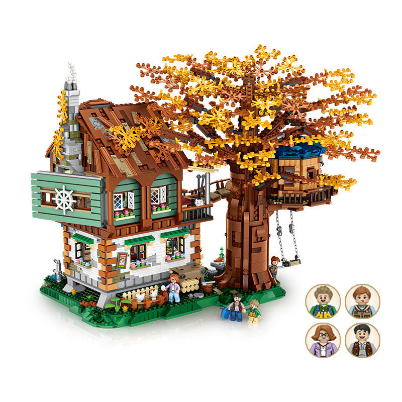 Forest Tree House Model Building Blocks