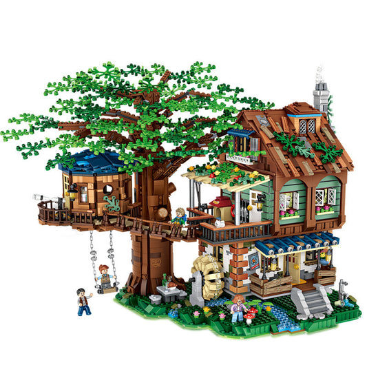 Forest Tree House Model Building Blocks