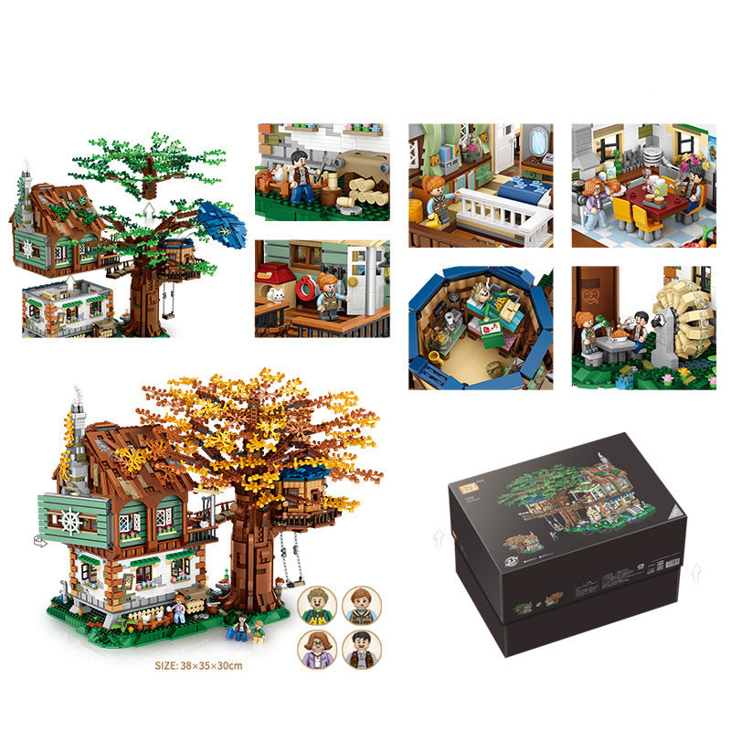 Forest Tree House Model Building Blocks