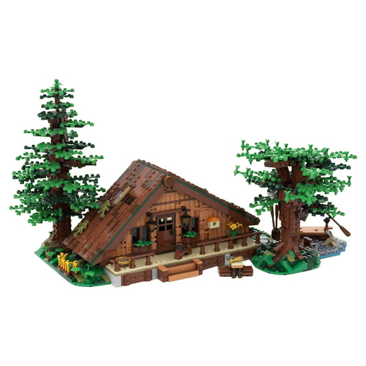 Forest Cabin Model Building Blocks