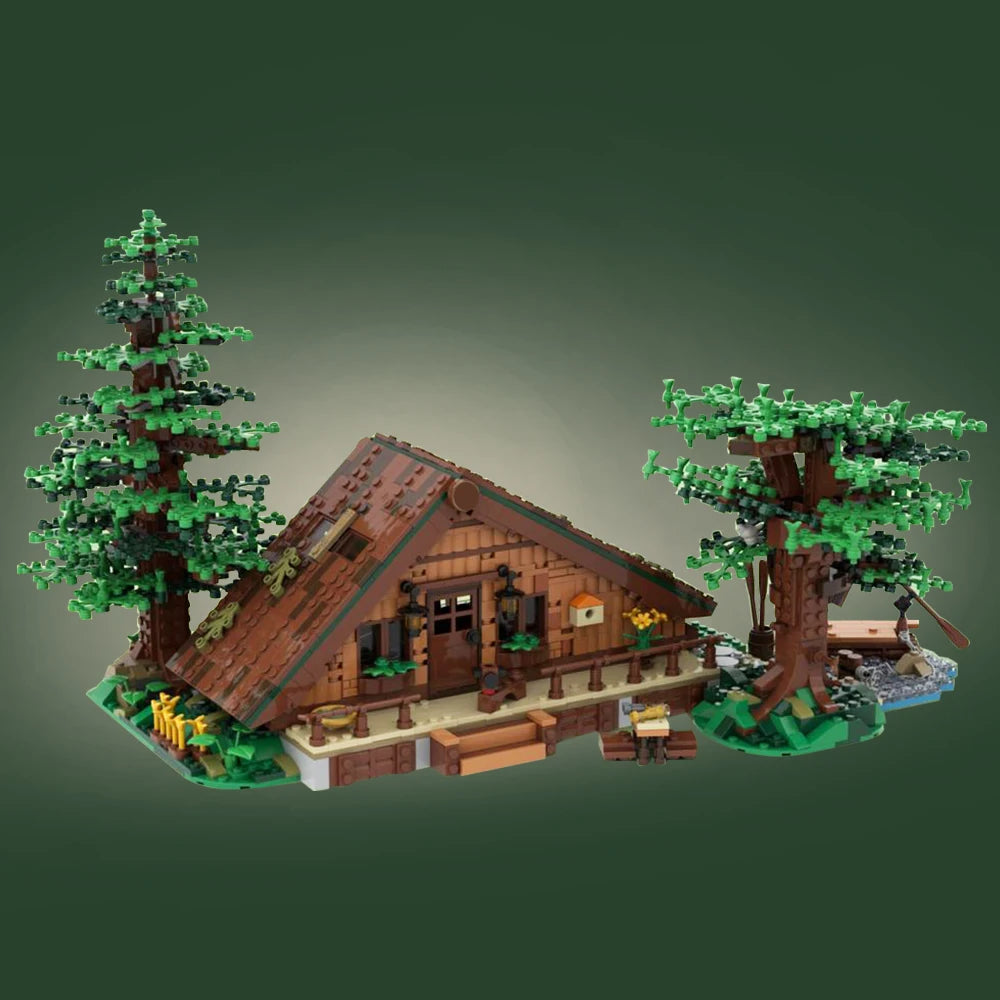 Forest Cabin Model Building Blocks