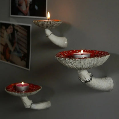 Mushroom Head Candle Holder