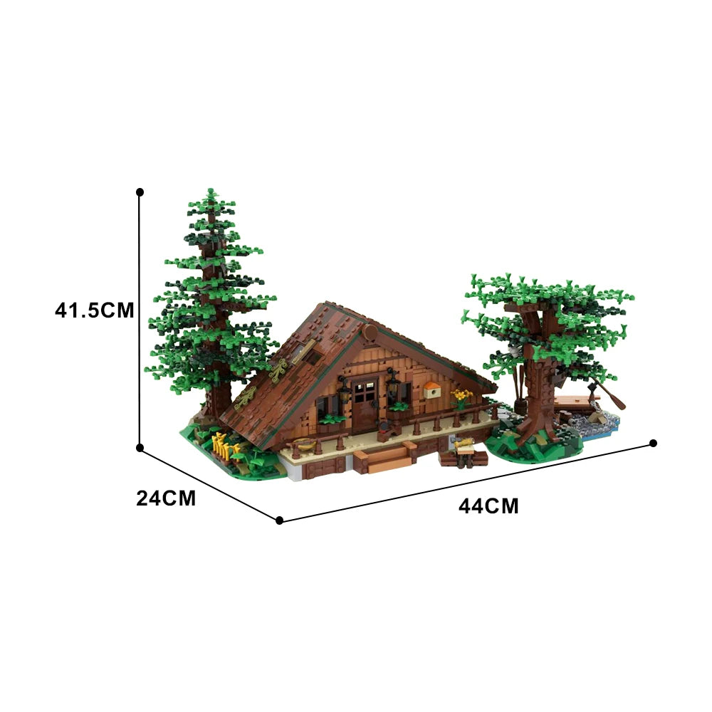 Forest Cabin Model Building Blocks